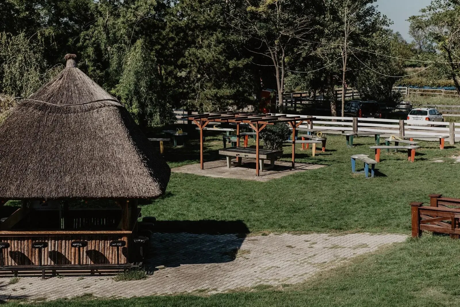 Garten und Sitzplätze am Georgshof
